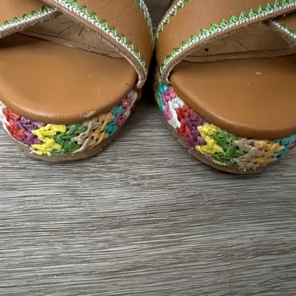 Naughty Monkey New Wedge Slingback Sandals with Colorful Outsole - Picture 10 of 13